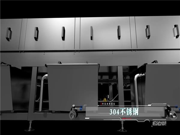 洗箱機，周轉(zhuǎn)箱清洗機，塑料筐清洗機，節(jié)能烘干型洗箱機，塑料箱清洗機