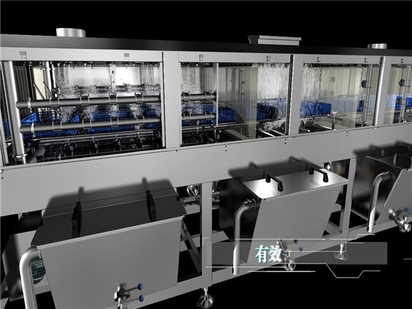 大型洗筐機，塑料筐清洗機，周轉箱清洗機，