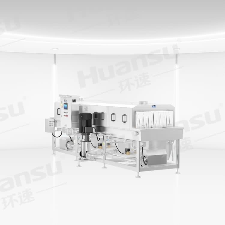 優質塑料箱清洗機 清洗量900只小時 擺動清洗