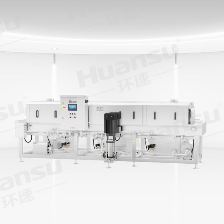 醬菜周轉(zhuǎn)箱清洗機(jī) 連續(xù)式清洗同時(shí)完成殺菌 醬菜周轉(zhuǎn)箱清洗機(jī) 連續(xù)式清洗同時(shí)完成殺菌